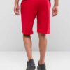 Lightweight organic cotton summer shorts in a relaxed fit. Notice the neat stitching and textured weave. Perfect casual wear