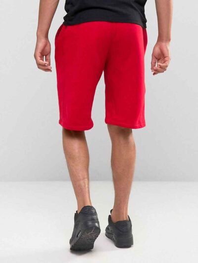 Lightweight organic cotton summer shorts in a relaxed fit. Notice the neat stitching and textured weave. Perfect casual wear