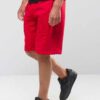 Lightweight organic cotton summer shorts in a relaxed fit. Notice the neat stitching and textured weave. Perfect casual wear