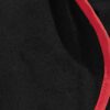 Crimson mesh basketball shorts, textured weave visible. White trim accents. Reinforced stitching. Breathable sport uniform ga
