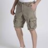 Heathered grey training shorts with black elastic waistband. Premium stitching, soft, flexible knit. Gym ready comfort. - Vie
