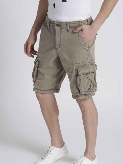 Heathered grey training shorts with black elastic waistband. Premium stitching, soft, flexible knit. Gym ready comfort. - Vie