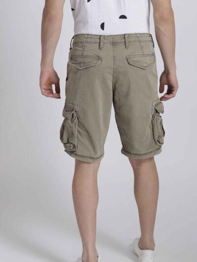 Heathered grey training shorts with black elastic waistband. Premium stitching, soft, flexible knit. Gym ready comfort. - Vie