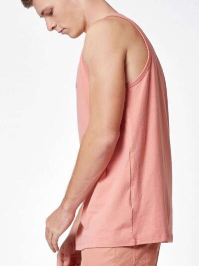 Fitness tank tops: heather gray and solid black. Breathable knit fabric, clean seams, athletic fit. Ideal for gym wear. - Vie