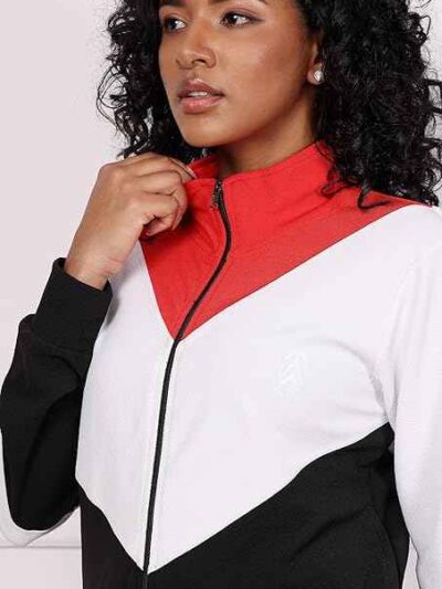 Women's Tracksuit Set: Athletic fit. Soft, heathered moisture-wicking fabric. Reinforced seams. Ideal for activewear. - View