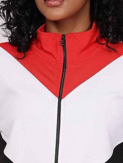Women's Tracksuit Set: Athletic fit. Soft, heathered moisture-wicking fabric. Reinforced seams. Ideal for activewear. - View