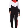 Women's Tracksuit Set: Athletic fit. Soft, heathered moisture-wicking fabric. Reinforced seams. Ideal for activewear. - View