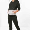 Paneled pullover hooded tracksuit. Soft fleece fabric. Accented stitching, drawstring hood. Relaxed fit, versatile athletic w