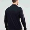 Close-up of cotton polo shirt fabric. Fine knit, smooth texture, durable stitching. Perfect blank canvas for custom designs.
