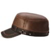 Close-up of a heather gray bomber hat, polar fleece lining visible. Adjustable ear flaps with quilted stitching detail offer
