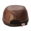 Close-up of a heather gray bomber hat, polar fleece lining visible. Adjustable ear flaps with quilted stitching detail offer
