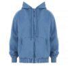 Ladies' athleisure tracksuit set. Gray heather knit, subtle reflective stripes. Cozy, relaxed fit. Fine stitching on jacket &