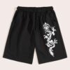 Premium cotton drawstring shorts. Soft-textured fabric, fine stitching. Relaxed fit, neutral tone. Perfect casual wear. - Vie