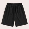 Premium cotton drawstring shorts. Soft-textured fabric, fine stitching. Relaxed fit, neutral tone. Perfect casual wear. - Vie