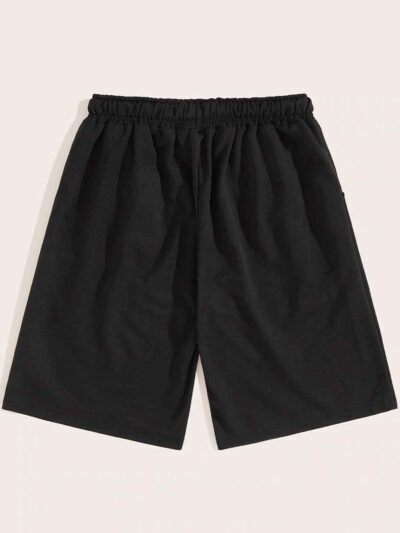 Premium cotton drawstring shorts. Soft-textured fabric, fine stitching. Relaxed fit, neutral tone. Perfect casual wear. - Vie