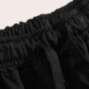 Premium cotton drawstring shorts. Soft-textured fabric, fine stitching. Relaxed fit, neutral tone. Perfect casual wear. - Vie