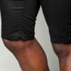 Close-up of pro gym training shorts. Breathable fabric, reinforced stitching, athletic fit. Perfect for intense workouts. Not