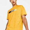 Soft, cotton tee with bold, custom slogan print. Note the clean seams and vibrant color. Lightweight feel, perfect casual wea