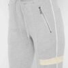 Greybiege tracksuit joggers. Soft fleece, fine stitching, relaxed fit. Perfect casual or teamwear. Subtle stripe detail. - Vi