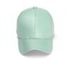 PU leather baseball cap in a solid color. Snapback closure, detailed stitching, and adjustable fit for men & women. Modern hi