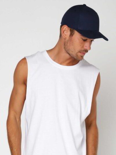 Washed cotton baseball cap, relaxed fit. Notice the soft texture, distressed details, and tonal stitching. Adjustable back cl