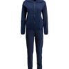Ladies' vibrant two-piece tracksuit. Soft, stretchy fabric, maybe fleece. Figure-hugging fit, athletic-inspired stitching det