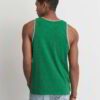 Close-up of breathable athletic tank. Fine-knit polyester, subtle sheen, reinforced stitching. Ideal bulk sportswear. - View