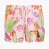 Vibrant streetwear shorts. Bold all-over print, crisp stitching, soft-looking fabric. Elastic waistband. Perfect summer style