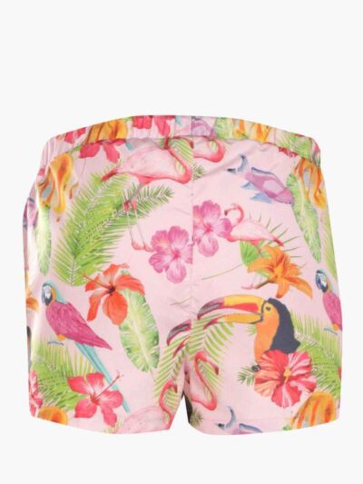 Vibrant streetwear shorts. Bold all-over print, crisp stitching, soft-looking fabric. Elastic waistband. Perfect summer style
