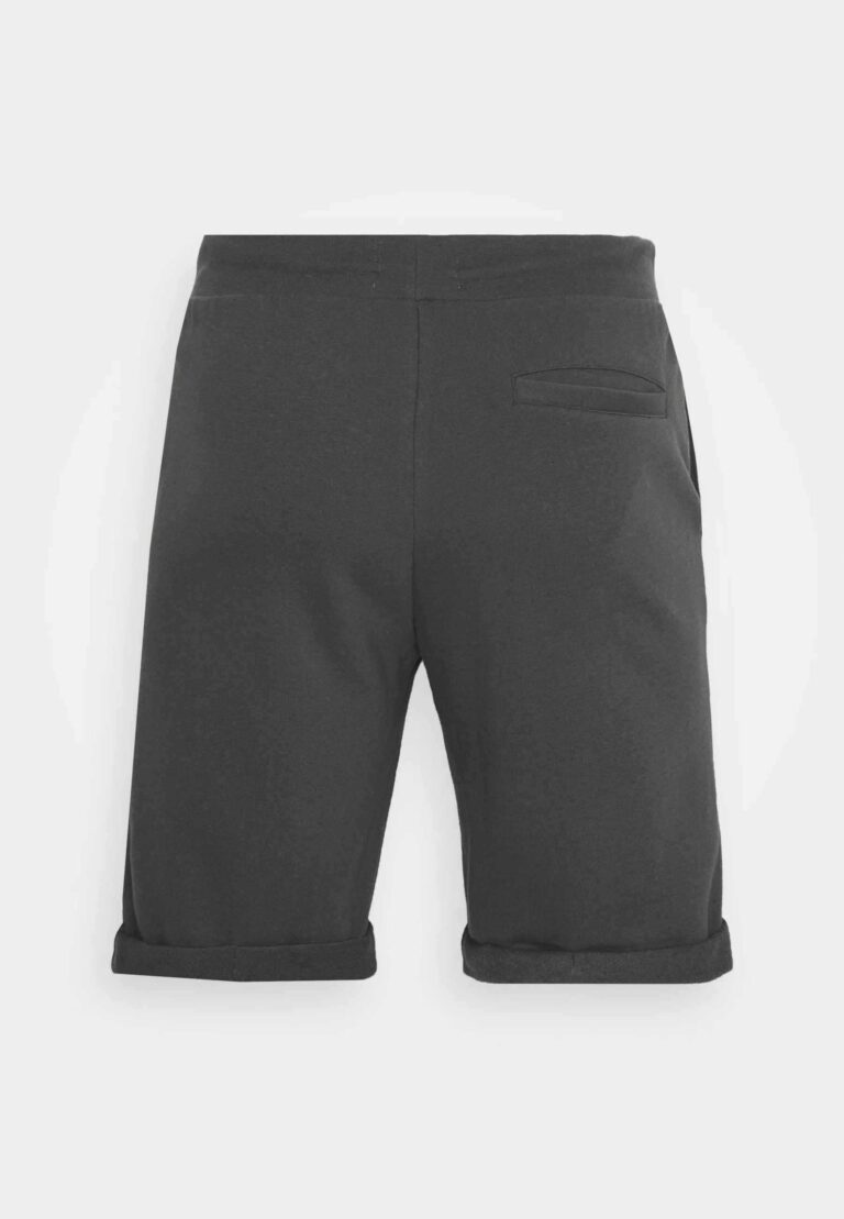 Men's cotton short set, embroidered logo detail. Casual two-piece outfit. Soft, textured fabric. Visible quality stitching. R