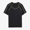 Men's gym workout set: T-shirt and shorts. Moisture-wicking knit fabric, athletic fit, reinforced stitching. Great for active