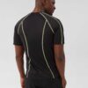 Men's gym workout set: T-shirt and shorts. Moisture-wicking knit fabric, athletic fit, reinforced stitching. Great for active