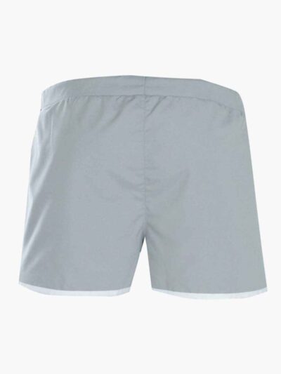 Heavy cotton casual shorts. Relaxed fit, visible stitching detail. Streetwear style in muted color. Durable construction. Ide