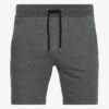 Men's lightweight cotton short set, ideal for summer. Soft textured fabric, precise stitching. Casual two-piece, light color,