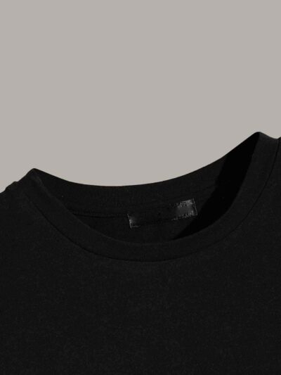 Men's marled t-shirt with color block panels. Soft knit texture, curve hem detail. Heathered colors, quality stitching eviden
