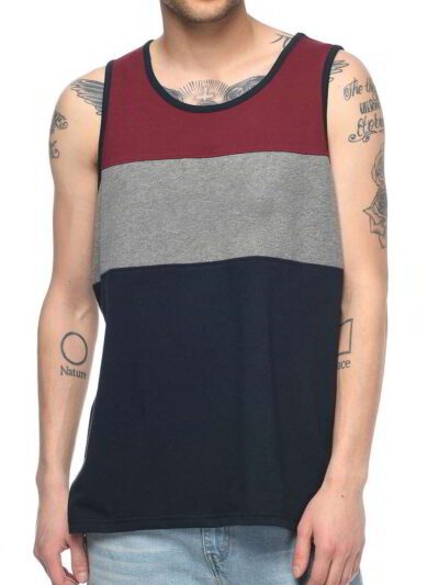Bulk men's tank tops. Soft, breathable cotton knit, clean stitching. Various heathered grays, ideal for layering or workouts.