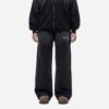 Women's fleece-lined tracksuit. Zip hoodie & joggers. Soft, warm, custom detail. Dark color with fine stitching. - View 3 of