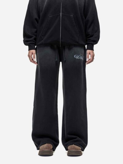 Women's fleece-lined tracksuit. Zip hoodie & joggers. Soft, warm, custom detail. Dark color with fine stitching. - View 3 of
