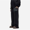 Women's fleece-lined tracksuit. Zip hoodie & joggers. Soft, warm, custom detail. Dark color with fine stitching. - View 5 of