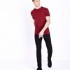 Soft organic cotton tees with clean stitching. See the slight texture and the rich, solid coloring. Sustainable everyday wear