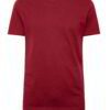 Soft organic cotton tees with clean stitching. See the slight texture and the rich, solid coloring. Sustainable everyday wear