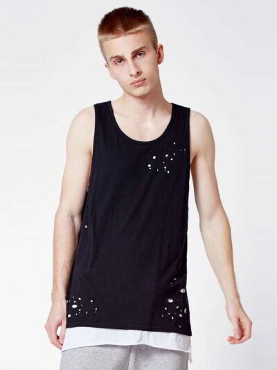 Heathered racerback tank top. Soft, breathable knit with durable flatlock stitching. Perfect blank canvas for customization.