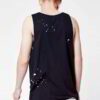 Heathered racerback tank top. Soft, breathable knit with durable flatlock stitching. Perfect blank canvas for customization.
