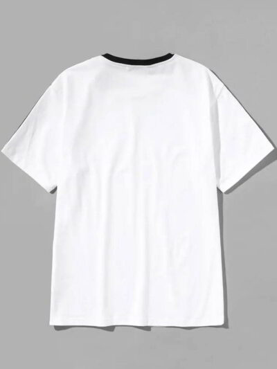 Distressed vintage style t-shirts. Soft, slightly faded cotton jersey. Double-stitched seams, classic crew neck. Hints of hea
