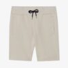 Vintage washed men's oversized t-shirt and shorts set. Textured fabric, relaxed fit, subtle seam detailing. Perfect casual st