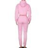 Women's tracksuit. Soft, brushed fleece. Screen printed logo detail. Custom color option. Ribbed cuffs & hem. Sporty, comfort