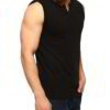 Women's racerback tank top, ribbed texture, subtle heather grey, clean stitching at armholes & neckline. Casual, comfortable
