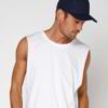 Close-up of a customizable twill cap. Visible stitching details, slightly distressed look, neutral tone. Garment is soft and