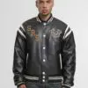 Custom Faux Leather Retro Varsity Jacket RO-1892-26