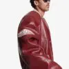 Custom Faux Leather Varsity Bomber Jacket RO-1881-26